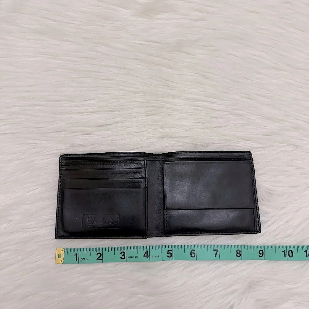 MCM - BLUE WHITE ALL LEATHER VISETOS BIFOLD WALLET